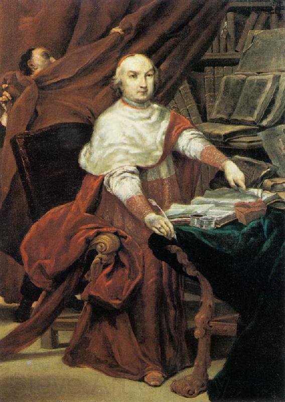 CRESPI, Giuseppe Maria Cardinal Prospero Lambertini dfg Spain oil painting art